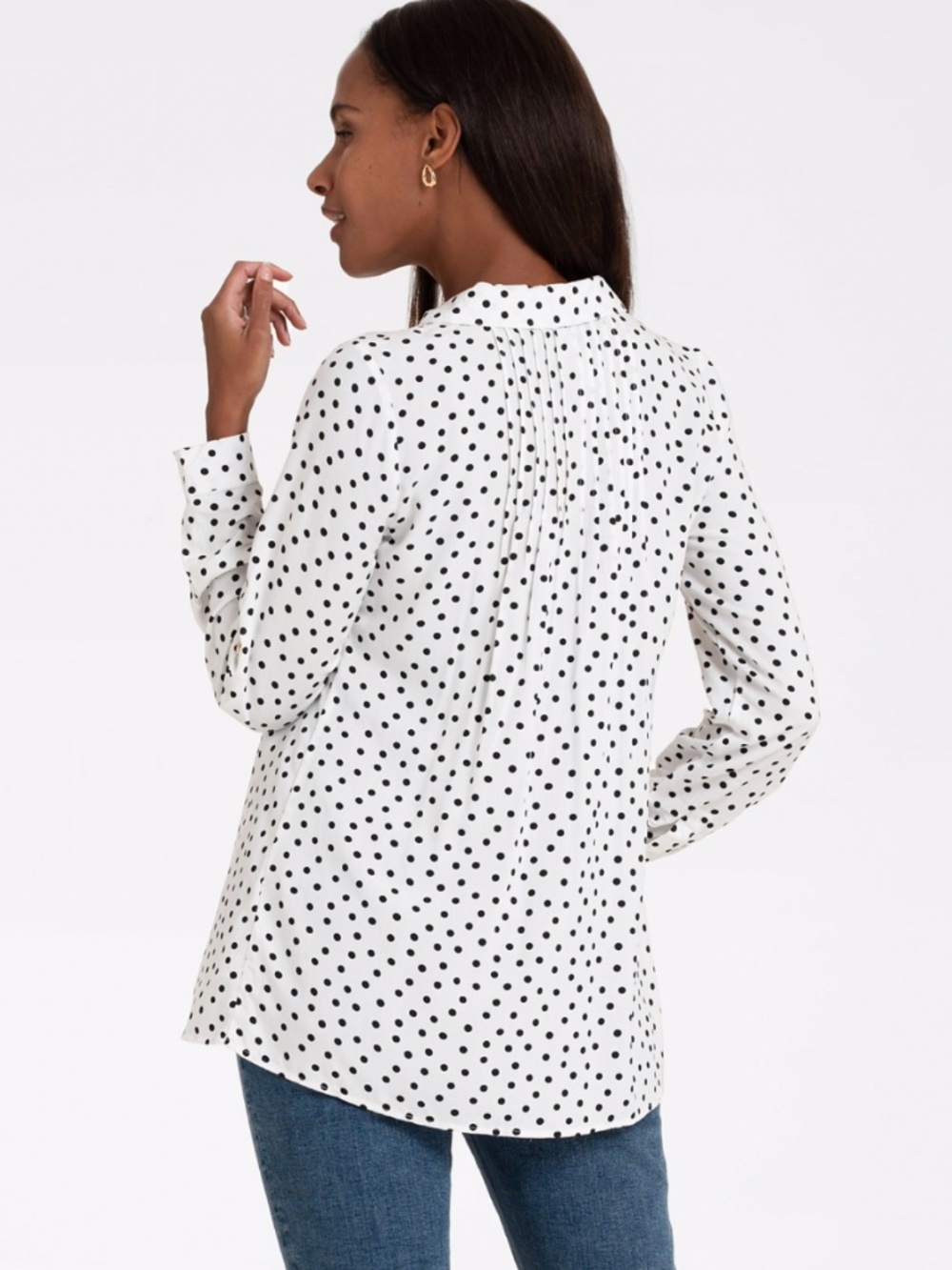 (35) NEW Seraphine Dotty Woven Maternity Top 6 - Picture 9 of 17